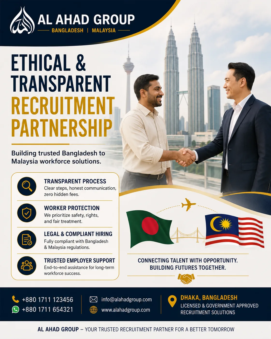 Al Ahad Group graphic for ethical recruitment for Malaysia employers