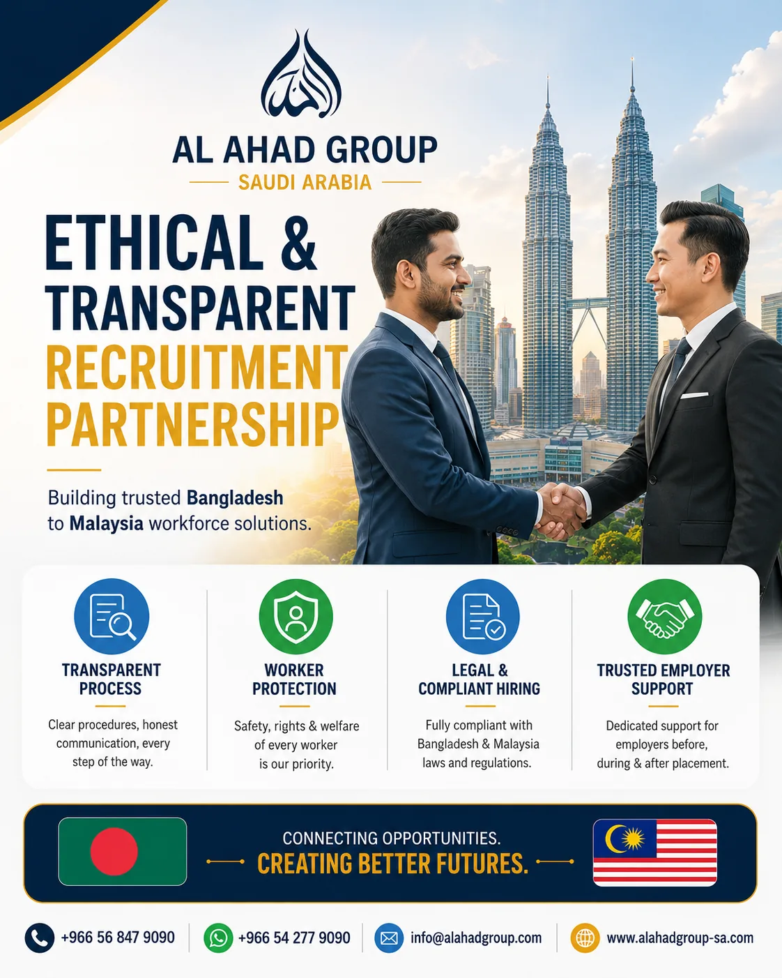 Ethical transparent recruitment partner Al Ahad Group graphic for ethical transparent recruitment partner