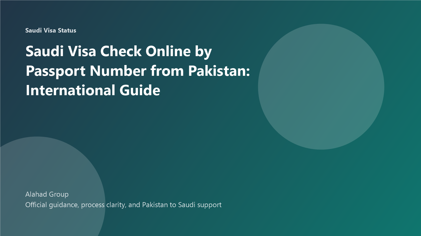 Saudi Visa Check Online by Passport Number from Pakistan: International Guide