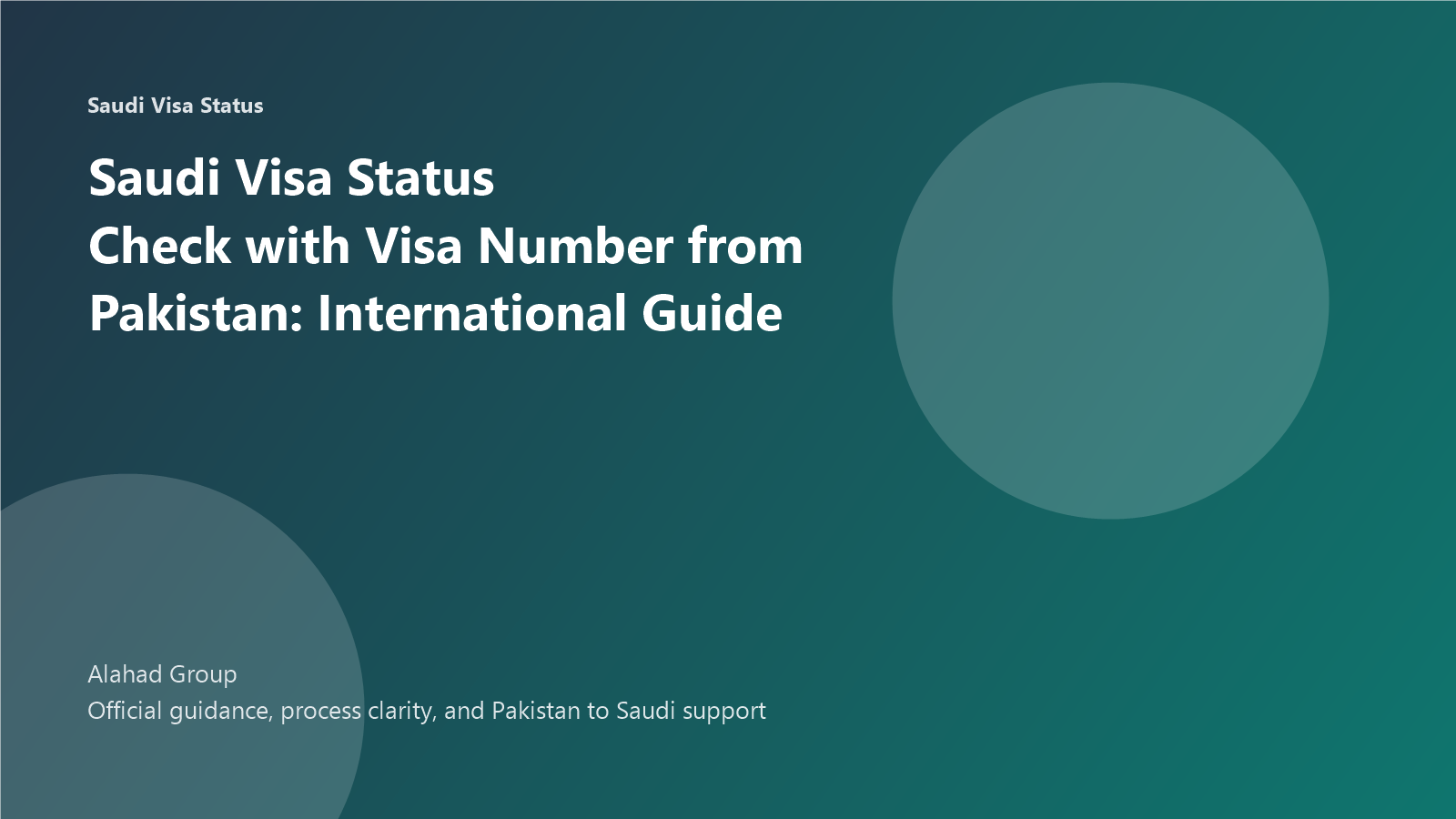 Saudi Visa Status Check with Visa Number from Pakistan: International Guide